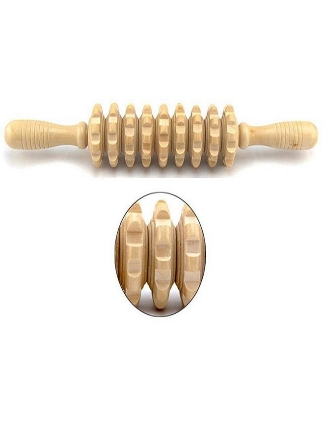 Wooden Massage Roller Handheld Cellulite Sore Trigger Points with 9 Balls - Image 3