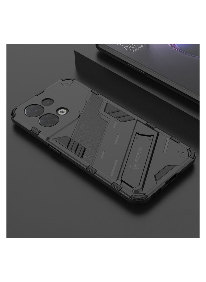 BIBERCAS غطاء خلفي مناسب لهاتف OPPO نوع حقيبة مضادة للصدمات