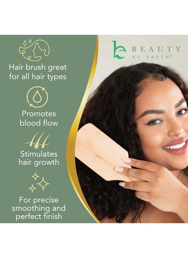 Beauty by Earth - Boar Hair Brush For Fine Hair Boar Bristle Hair Brush For Thick Hair Boar Brush For Fine Hair Mens Hair Brush For Thin Hair Boars Hair Brush For Women - Image 1