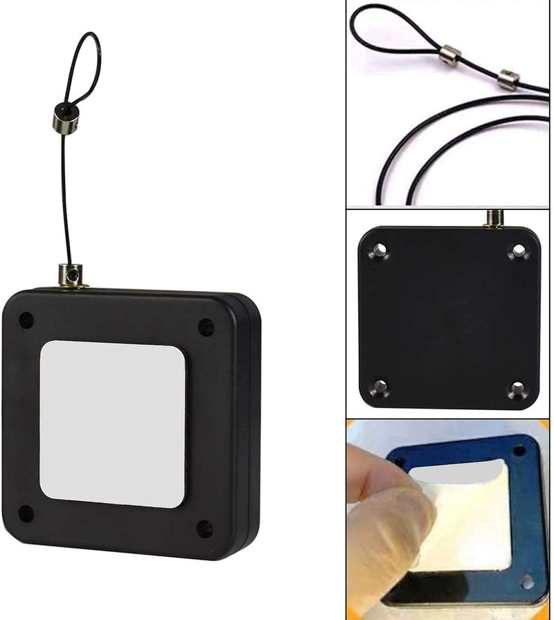 APURK Door String Steel Rope Closer DIY Tool with Screw Option Punch Free Self Adhesive Retractable Automatic Closing Sliding Sensor Closer Residential Multi Functional Auto DrawstringPack of 1 - Image 5