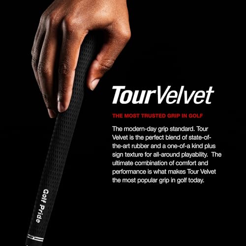 Golf Pride Tour Velvet Golf Grip - Durable Rubber Grip for Clubs - Features Anti-Slip Technology with Textured Surface - Midsize - Image 2