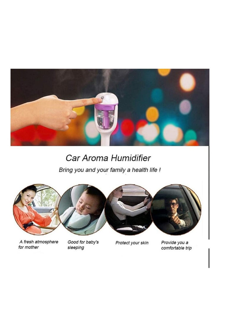 DIGI CORE Car Air Humidifier Diffuser Ultrasonic Aroma Mist Purifier Car Air Freshener - Image 3