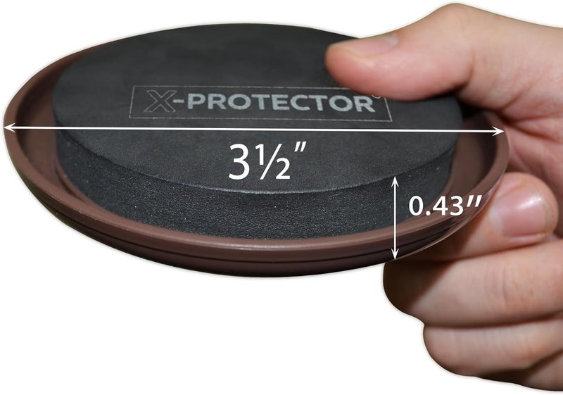 X-Protector زلاجات الأثاث للسجاد - 16 قطعة أفضل وسادات نقل ثقيلة 3 1/2" - زلاجات للأثاث. انقل أثاثك بسهولة مع زلاجات نقل الأثاث القابلة لإعادة الاستخدام للسجاد!  - Image 2