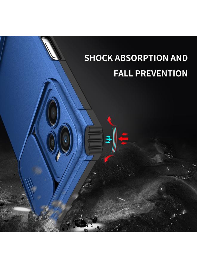 اس-توب جراب لهاتف OPPO Realme C35 مع حامل مجسم وغطاء منزلق للكاميرا - Image 5