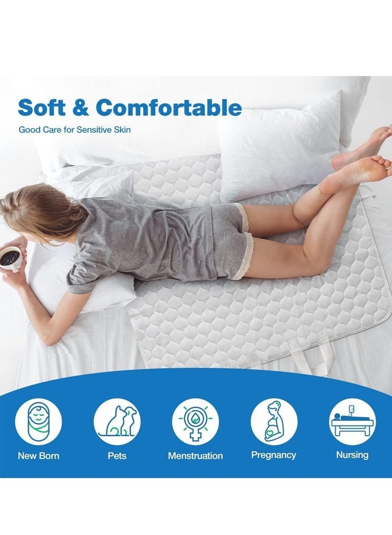 Bukela Underpads Washable Mattress Reusable Incontinence Waterproof Pad, Transfer Pad for Hospital and Homecare Beds, Ultra Absorbent, 34'' X 36'' - Image 3