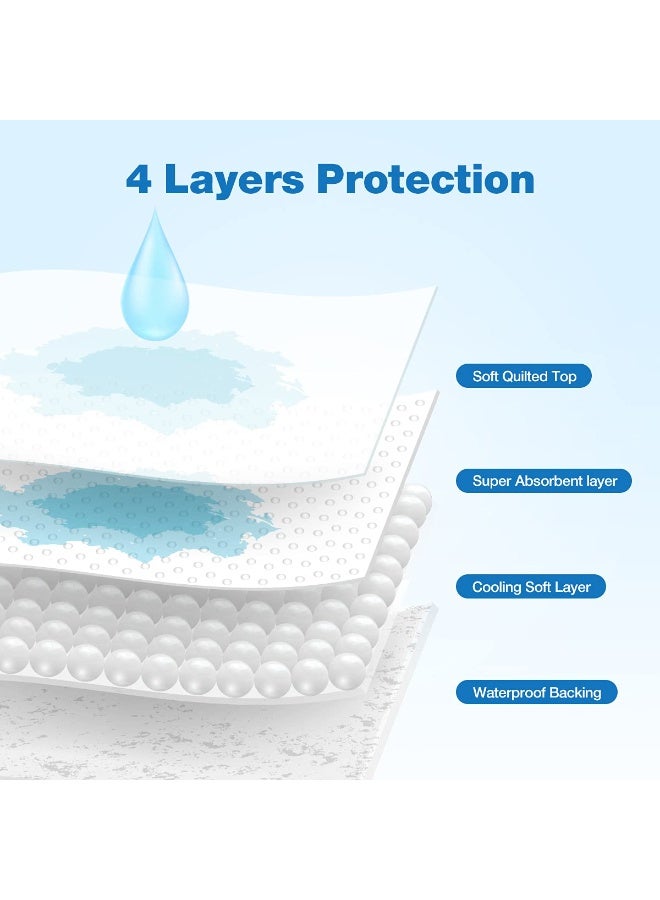 Bukela Underpads Washable Mattress Reusable Incontinence Waterproof Pad, Transfer Pad for Hospital and Homecare Beds, Ultra Absorbent, 34'' X 36'' - Image 5