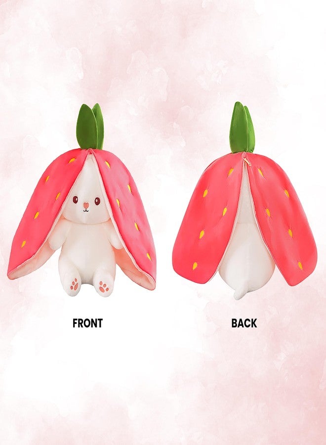 Softdreams Soft Plush Toy for Kids – Cute Stuffed Animal Soft Toy – Soft Cuddly Toy for Baby Boys & Girls, Return Gift -Strawberrry Bunny 35cm - Image 4