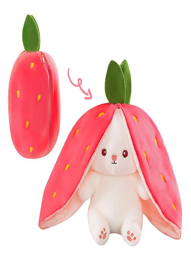 Softdreams Soft Plush Toy for Kids – Cute Stuffed Animal Soft Toy – Soft Cuddly Toy for Baby Boys & Girls, Return Gift -Strawberrry Bunny 35cm - Image 1