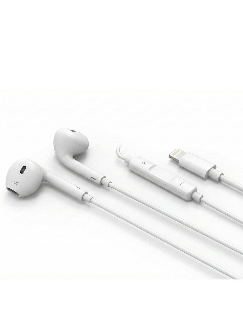 Blue Spectrum B-09 Lightning Wired Earphones – High-Fidelity Stereo Sound with Strong Bass – Compatible with All iPhone Devices - Image 3