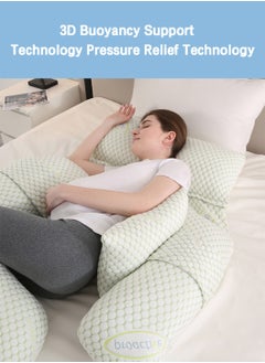 LEOKOR Maternity Pillows, Pregnancy Women U Shaped Full Body Pillow with Detachable and Adjustable Cover  - Image 3