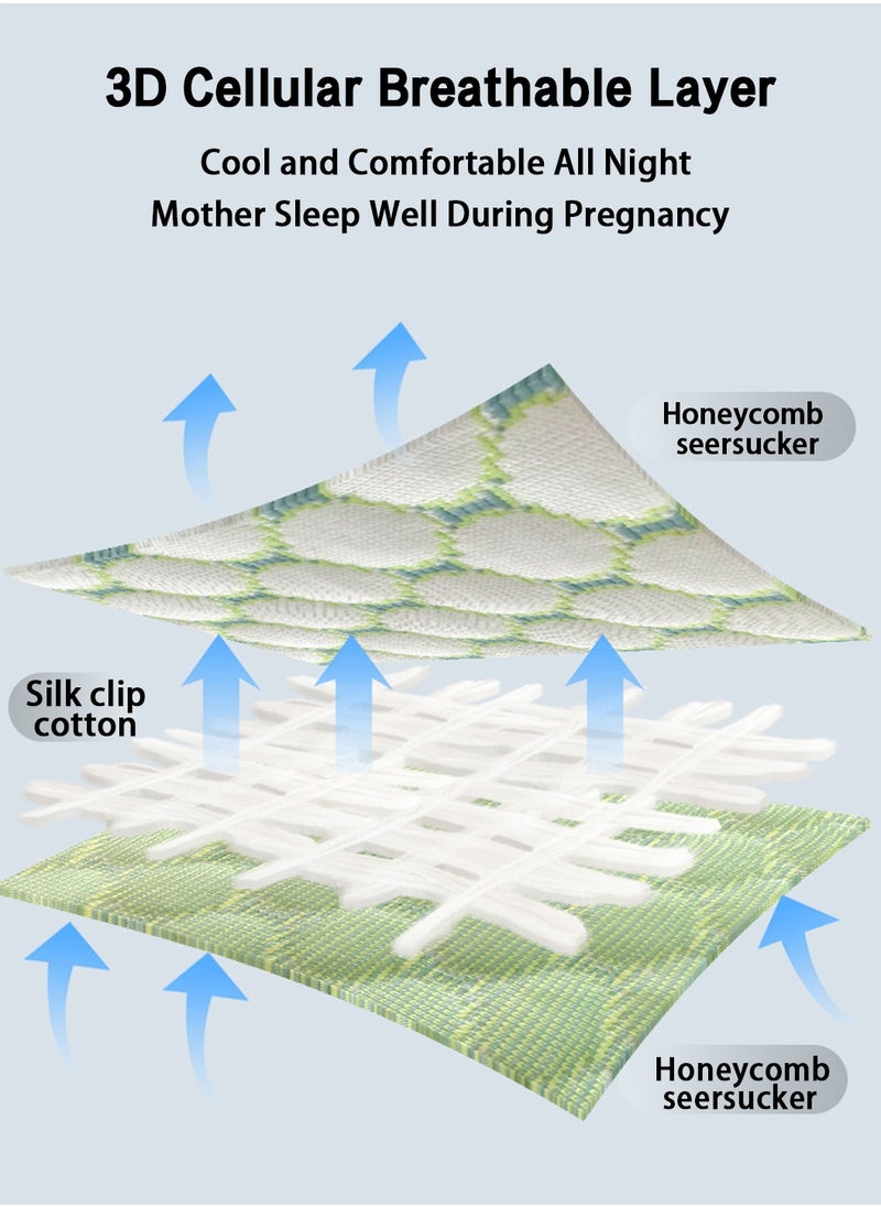 LEOKOR Maternity Pillows, Pregnancy Women U Shaped Full Body Pillow with Detachable and Adjustable Cover  - Image 5