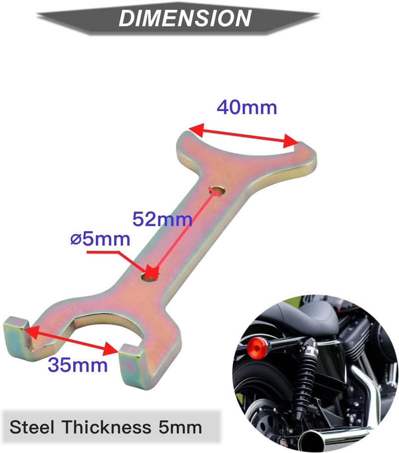 AIRCMT Rear Shock Spanner Wrench for Harley Models - Image 2