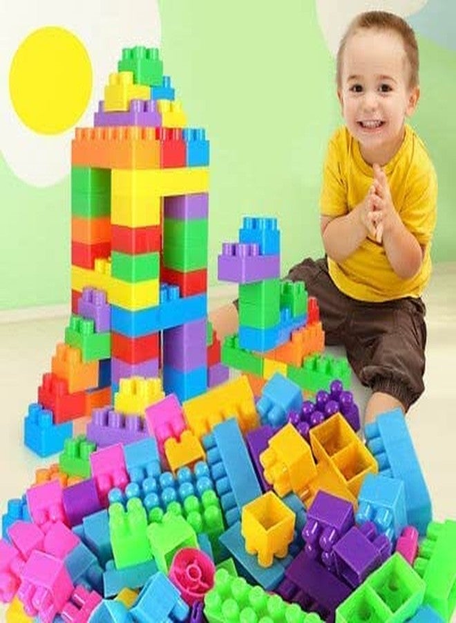 Prosper Building Block Game for Kids, Boys, Children (100 Pieces Small Blocks Bag Packing, Best Gift Toy), Multicolor - Image 1