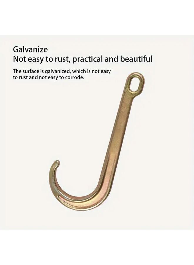 1pc Heavy Duty Steel Tow Hook with Rope Lanyard Anti Drop Secure Cargo Lifting Towing for Outdoor - Image 5