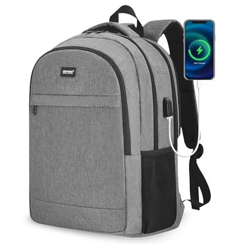 TANTOMI 17 Inch Travel Laptop Backpack for Men Women Business Laptop Backpack with Anti Theft USB Charging Port Water Resistant Durable School Computer Backpack for Travel Work Daily Carry - Image 1