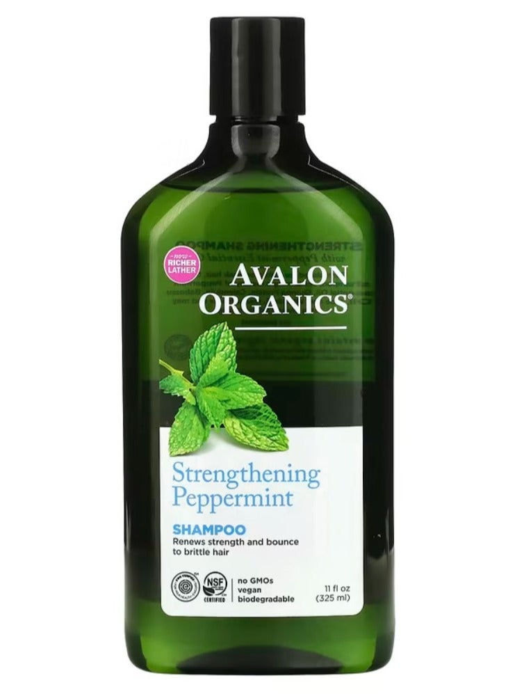 أفالون أورجانيكس شامبو النعناع المقوي 325 مل