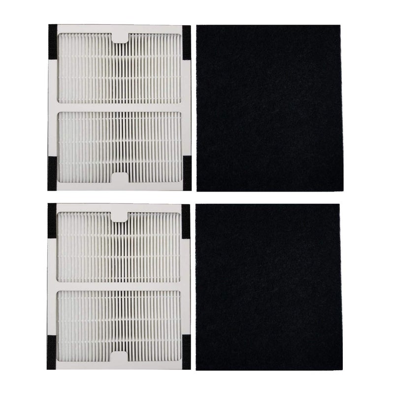 HALIEVE Replacement Idylis Air Purifier Filter B  2 Pack Hepa  Carbon Filter Set for Idylis Air Purifiers Idylis IAP10125IAP10050IAP10150AC2125AC2126AC2126 Model  IAFH100B