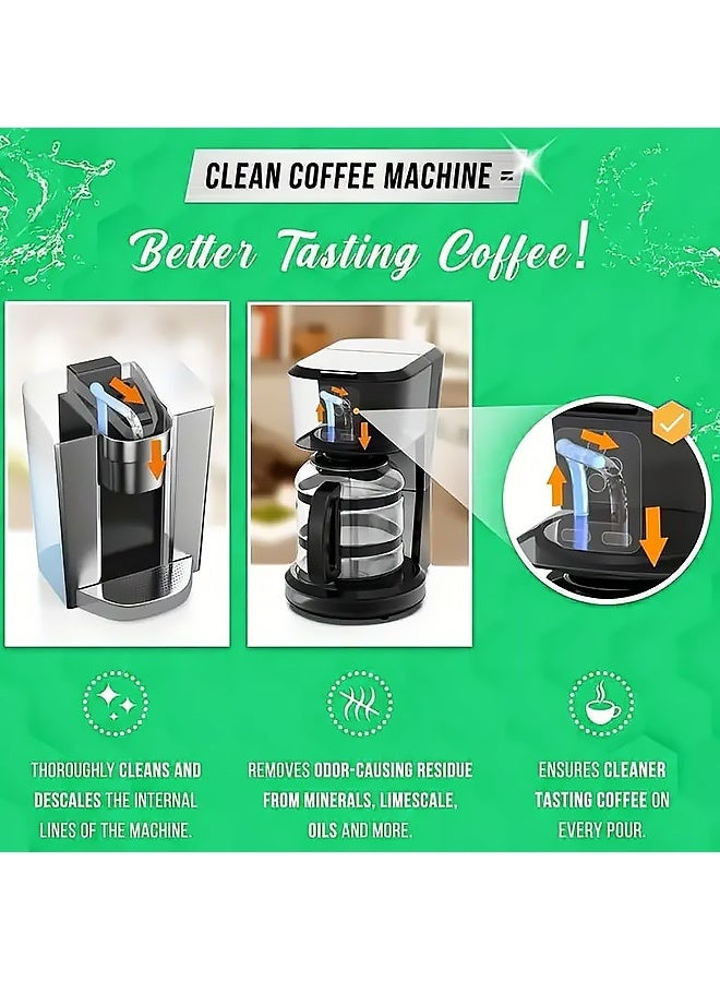 Maebho Coffee Machine Cleaner Descaler Tablets - 30 Count, Food-Grade Automatic Coffee Machine Cleaning Descaling Tablet Tea Cup Descaling Tablets - Image 5