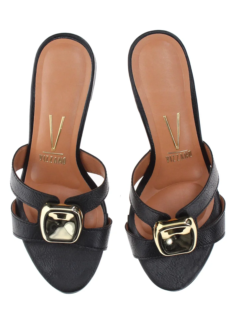 Vizzano Black Mid Heel Sandals for Women – Stylish & Comfortable Footwear for Any Occasion for Women | Best Price UAE