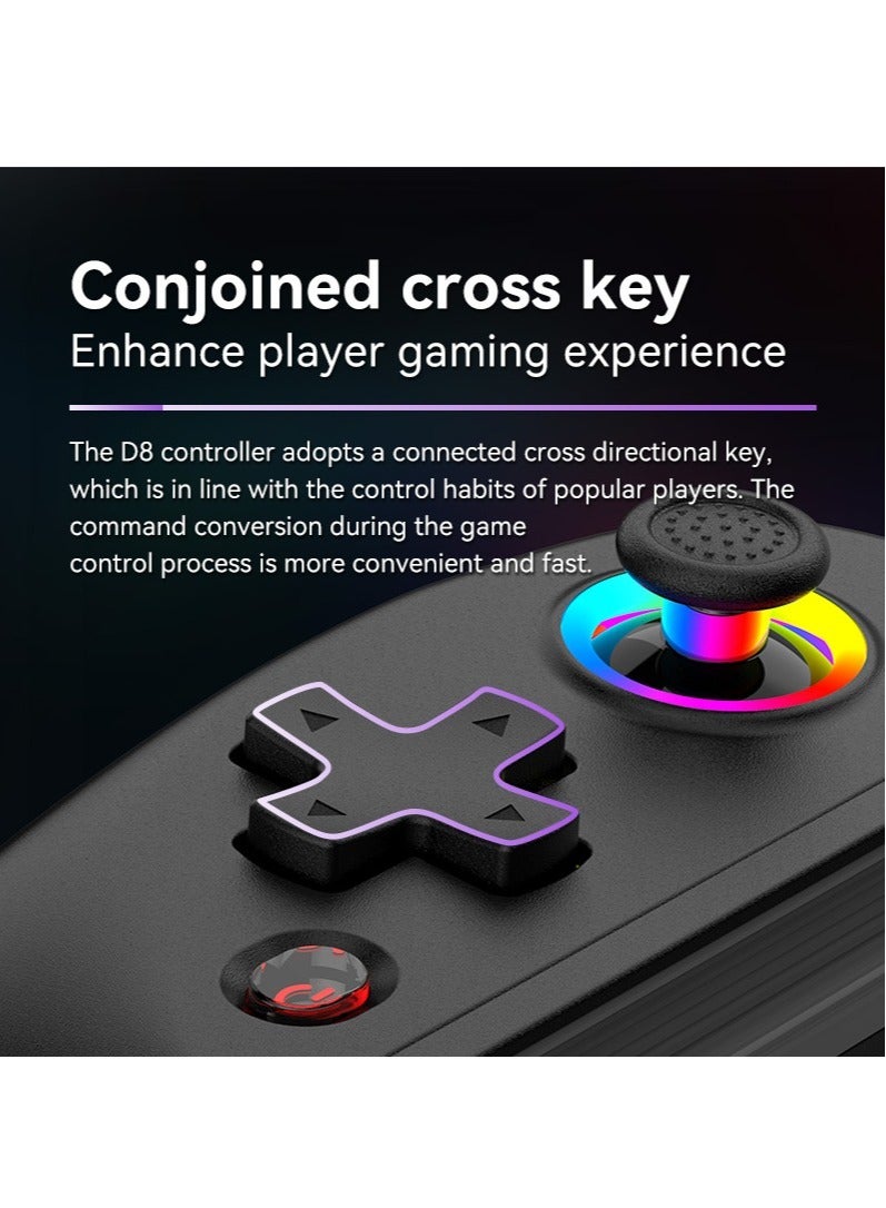 D8 Wireless Telescopic Game Controller Bluetooth-compatible 5.2 Extendable Game Console Joystick For Android iPhone Gamepad (Star Black)  - Image 4