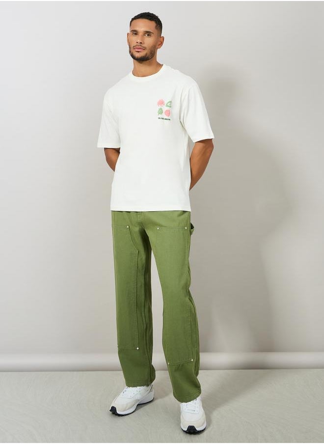 Styli Premium Heavy Weight Front & Back Puff Print Oversized T-Shirt  - Image 3