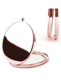 Dynippy Dynippy Compact Mirror Rose Gold Makeup Mirror Folding Mini Pocket Mirror Portable Hand Mirror Double-Sided 2 x 1x Magnification for Woman Girls (A-Eiffel Tower)  - Image 3