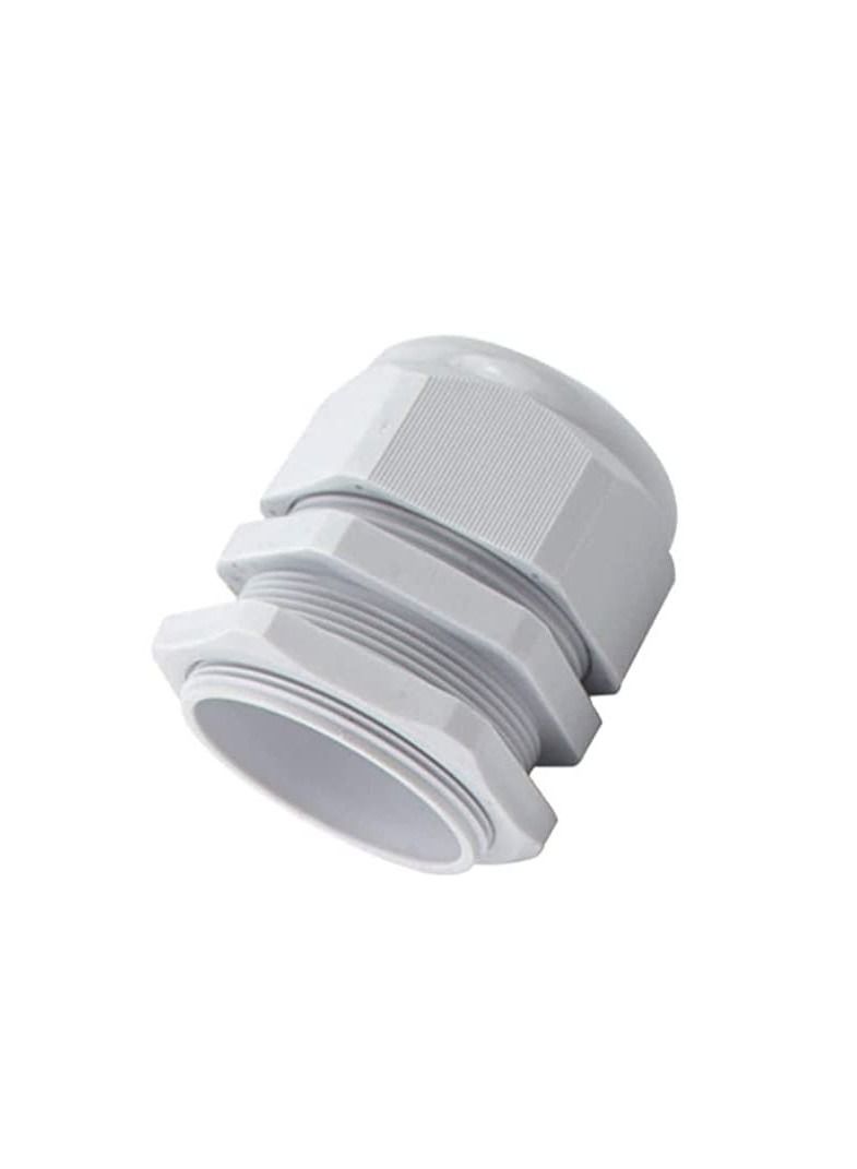 Armoured Cable Gland Kit for Outdoor Sockets and Junction Boxes & Industrial Use with Lock Nut PVC Shroud and Earth Tag (50S, CW) - Image 1