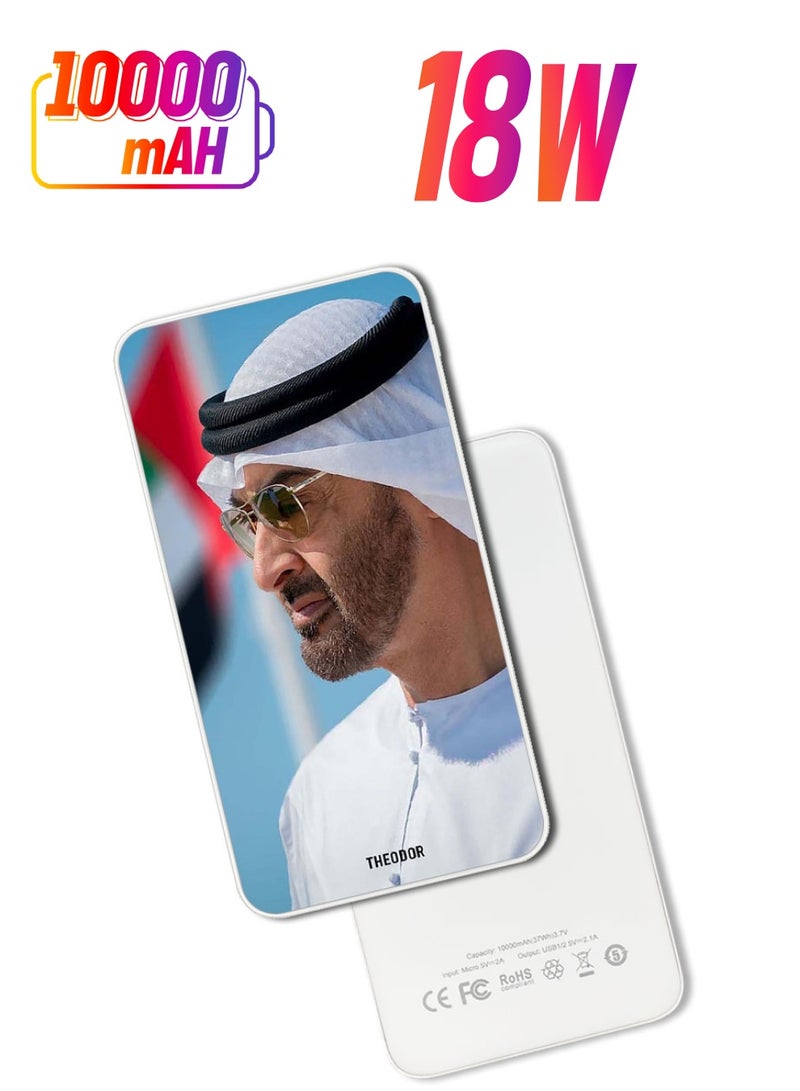 Theodor 10,000 mAh Super Fast Charging Ultra Compact Power Bank with Quick Charge & Power Delivery, Portable Charger For iPhone and Android Mbz Sunglass  - Image 1