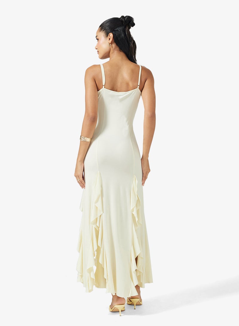 Ginger Strappy Frill Detail Dress - Image 2