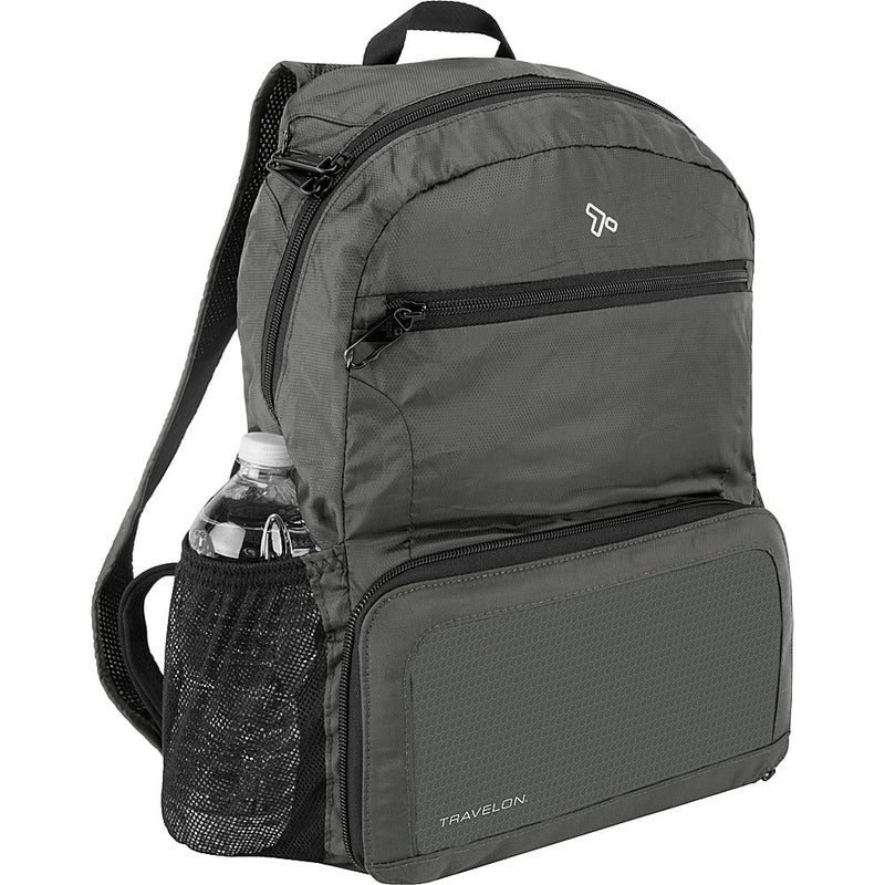 Travelon Anti-theft Packable Backpack, Charcoal - Image 1