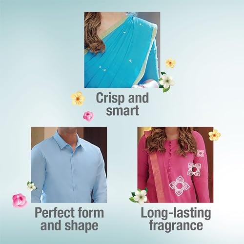 Ujala Crisp & Shine Fabric Enhancer 1kg | After Wash Fabric Softener for Shine & Long Lasting Freshness | Floral Fusion Fabric Enhancer For Long-Lasting Fragrance - Image 2
