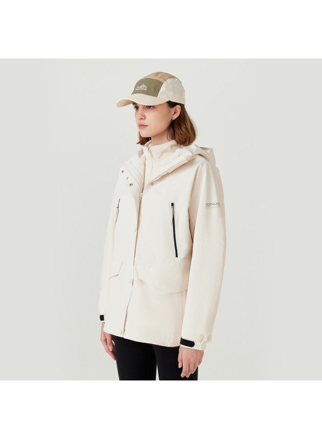 NorthLand Women's 3-in-1 Detachable Fleece Lined Jacket - Autumn/winter Windbreaker Hoodie (populus Euphratica 2.0) - Image 4