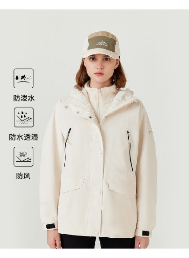NorthLand Women's 3-in-1 Detachable Fleece Lined Jacket - Autumn/winter Windbreaker Hoodie (populus Euphratica 2.0) - Image 1