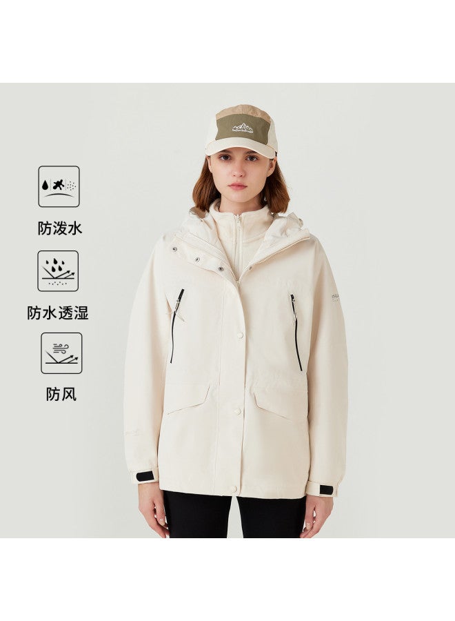NorthLand Women's 3-in-1 Detachable Fleece Lined Jacket - Autumn/winter Windbreaker Hoodie (populus Euphratica 2.0) - Image 2