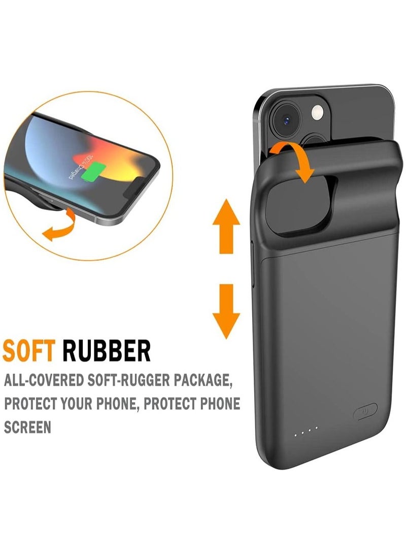 for iPhone 13 Pro Max/12 Pro Max Battery Case,Idealforce 4800mAh Support SYNC Data Wired Headset External Backup Portable Pack Battery Charger Case - Image 4