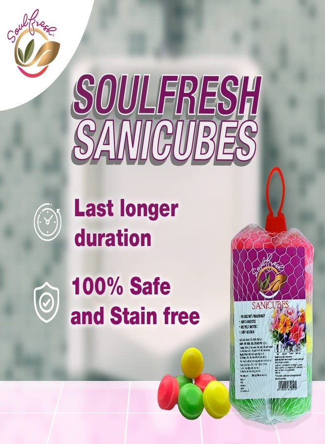 SOULFRESH Sanicubes Bathroom Freshener,Toilet, Urinal balls (Pack of 2) 400g + Disinfectant liquid floor cleaner 500ml - Image 2
