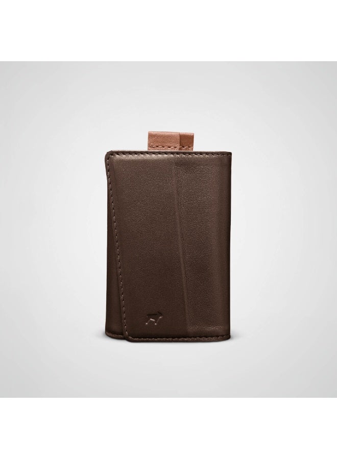 The Frenchie Co. Speed Wallet | Ultra Slim Front Pocket Wallet for Men & Women | RFID Blocking Quick-Access Card Holder with Pull Tab | Full-Grain Italian Leather Minimalist Design | Holds up to 14 Cards & Cash (Mocha-Tan) - Image 2