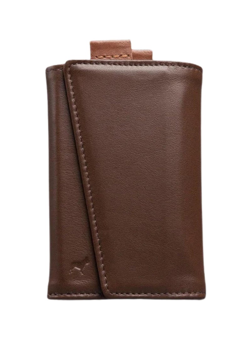 The Frenchie Co. Speed Wallet | Ultra Slim Front Pocket Wallet for Men & Women | RFID Blocking Quick-Access Card Holder with Pull Tab | Full-Grain Italian Leather Minimalist Design | Holds up to 14 Cards & Cash (Mocha-Tan) - Image 1
