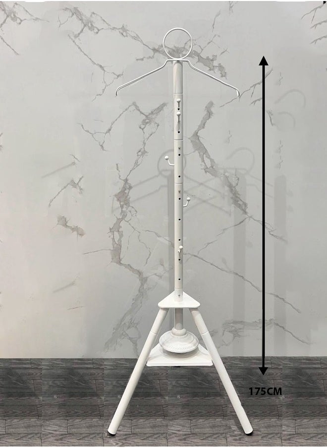 Cady One - Incense burner and hanger with holes for steaming clothes and a multi-use hanger with an elegant 2-in-1 design, height 175 cm - Image 1