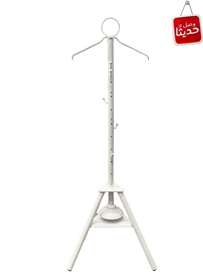Cady One - Incense burner and hanger with holes for steaming clothes and a multi-use hanger with an elegant 2-in-1 design, height 175 cm - Image 1