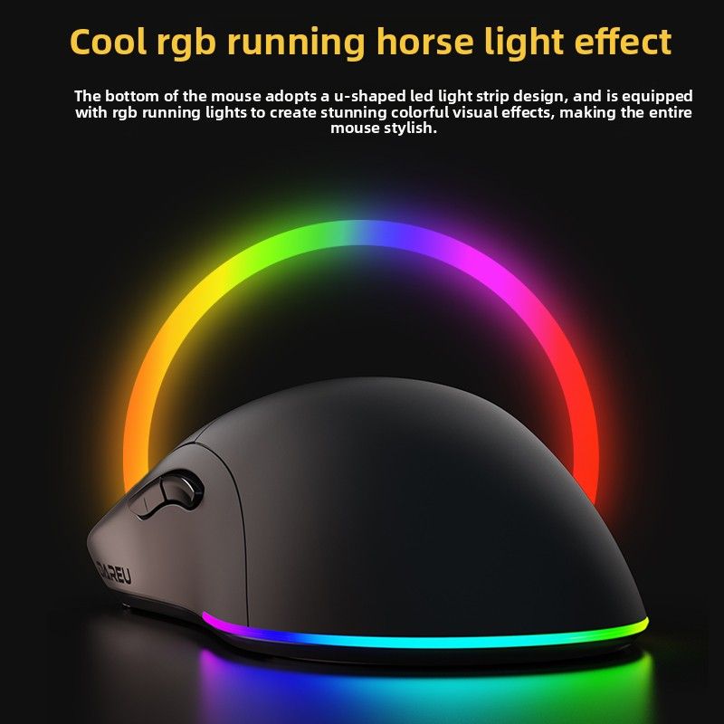 Dareu Em903 Wireless Gaming Mouse Lightweight Rgb, White Smoke Green - Image 5