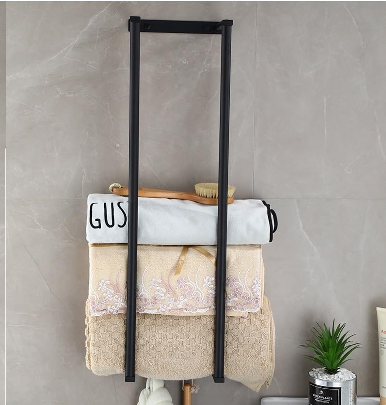 YWHWLX Bathroom Towel Rack for Rolled Towels, Wall Mounted Towel Storage Rack for Bathroom Organization, Stainless Steel Towel Storage Holder Can Holds Up to 6 Large Bath Towels (Gold) - Image 5