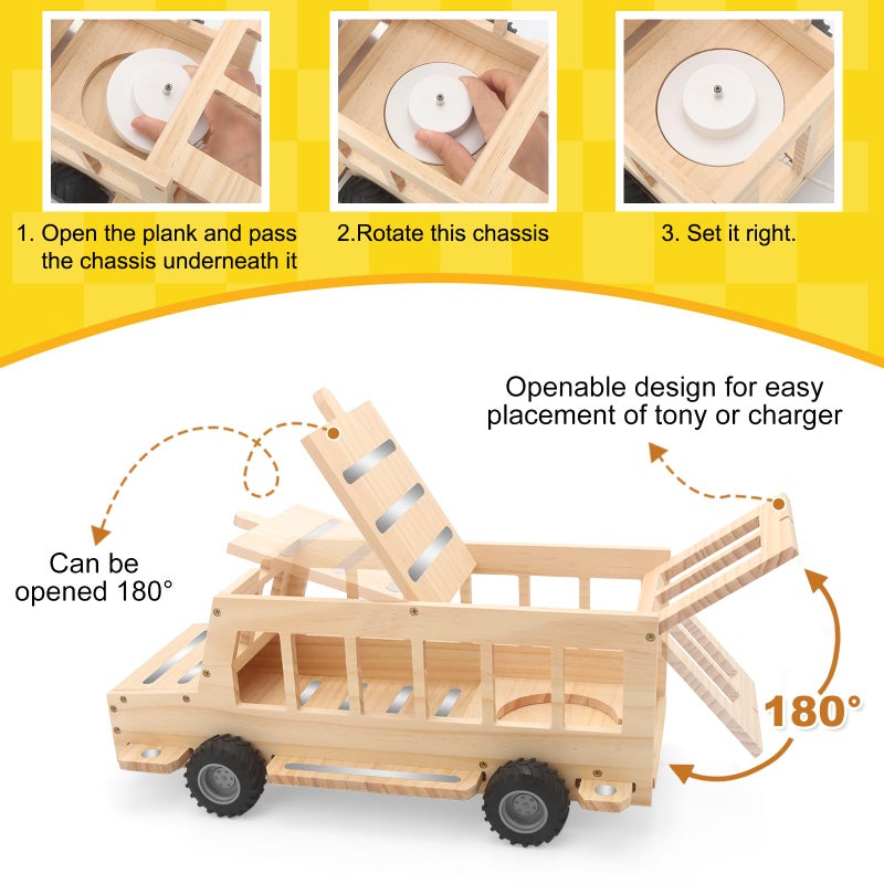 Taladad Upgrade Shelf for Toniebox 2 and Toniebox 1 Tonie Figures Characters Storage,Magnetic for Creative Tonie Box, Wooden Magnetic Shelf for Kids - Image 2