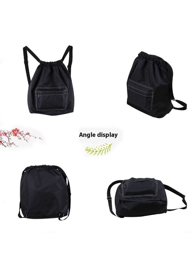 yongsheng Sport Storage Backpack, Portable Drawstring Backpack Gym Sports Pool Beach Gear Bag  - Image 4