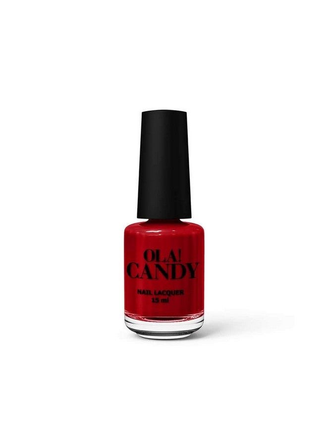 Ola Candy Knight'S Red By Ola! Candy Crimson Love Collection 5 Free Long Lasting High Shine And Chip Resistant French Formulation 15 Ml 1 Unit  - Image 1