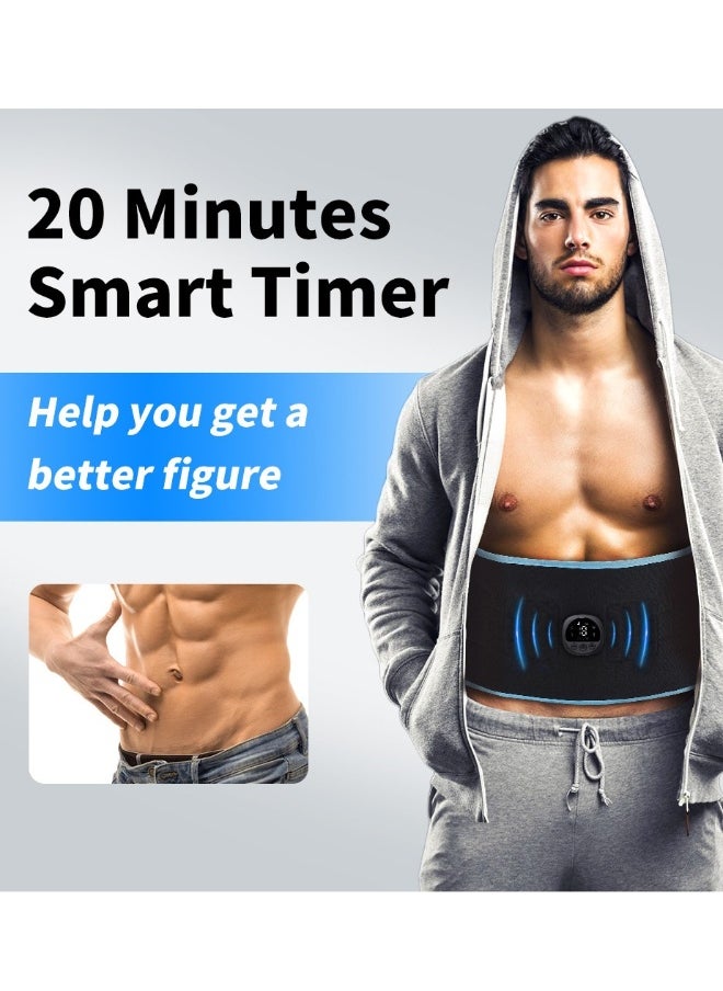 Generic EMS Smart Abs Muscle Exercise Sticker Lazy Massager Belly Belt Fat Burning Bodybuilding Training Equipment Belt  - Image 2