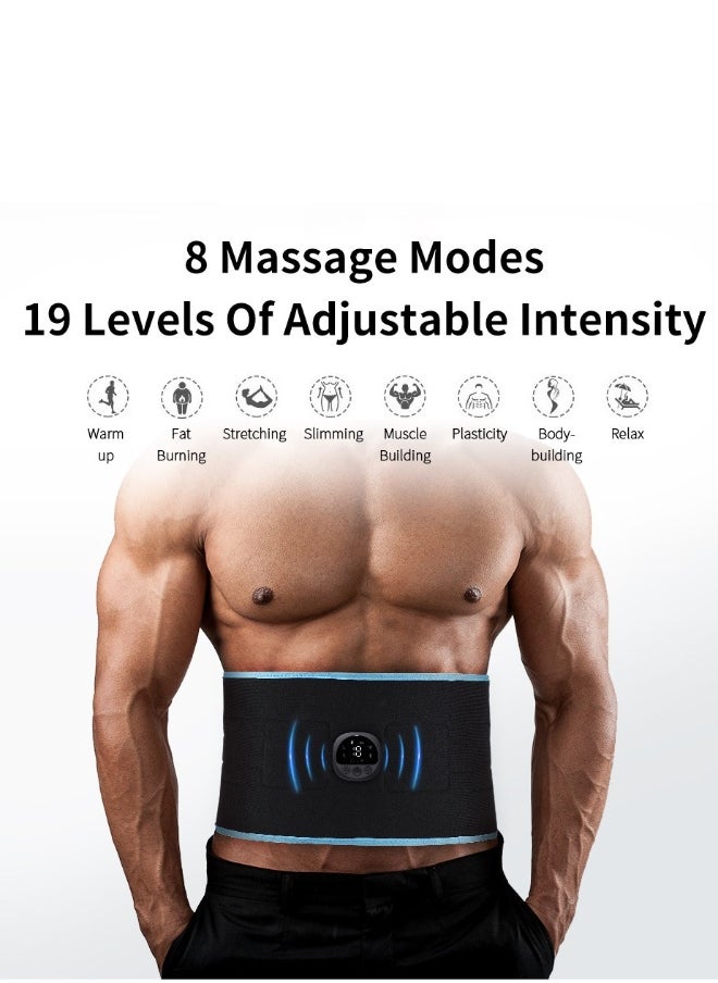 Generic EMS Smart Abs Muscle Exercise Sticker Lazy Massager Belly Belt Fat Burning Bodybuilding Training Equipment Belt  - Image 3