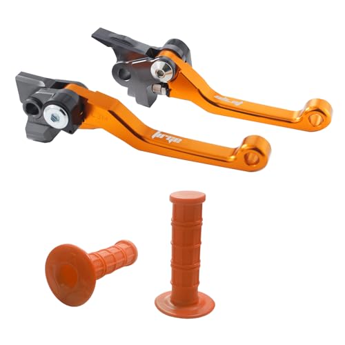 TIRGE Foldable Pivot Clutch Brake Lever Handle Handlebar Grip for SX XCW EXC EXCF SXF XC XCF XCW EXCF 125 150 250 300 350 450 500 - Image 3