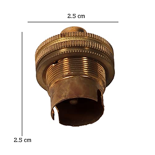 Yashasvi B22 Brass lamp Holder with 90 Inches Long Wire with On/Off Bed Switch Button Wire for Table lamp or lamp Base - Image 3