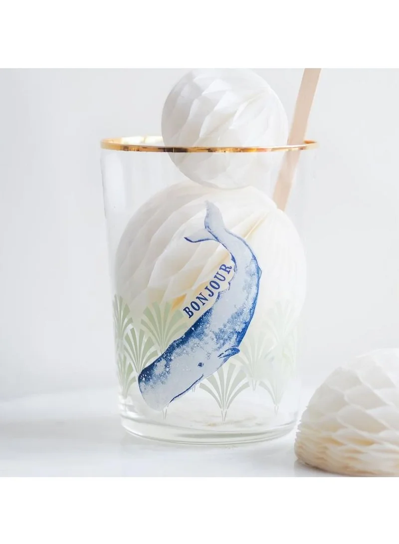 YVONNE ELLEN Whale Hi Ball Glass 55CL
